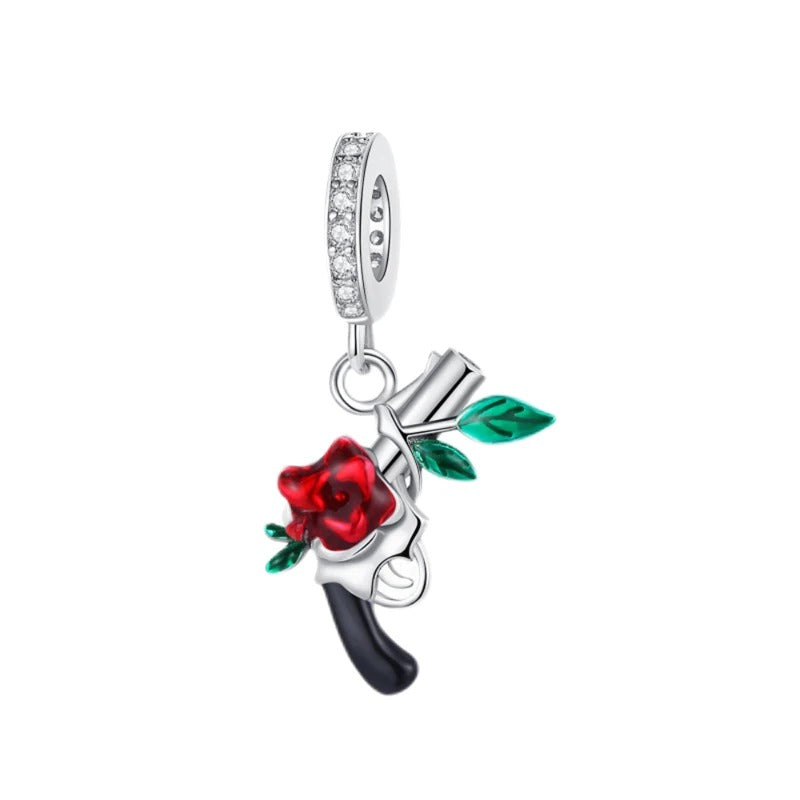 Weapon & Rose Charm