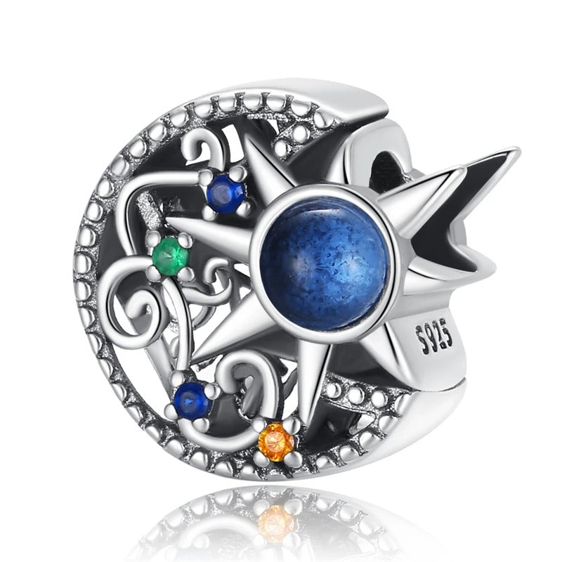 Ancient Moon and Star Charm