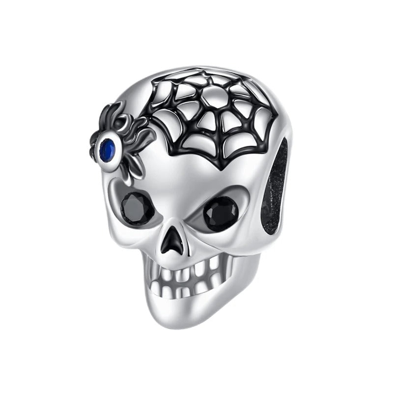 Spider and Skull Charm