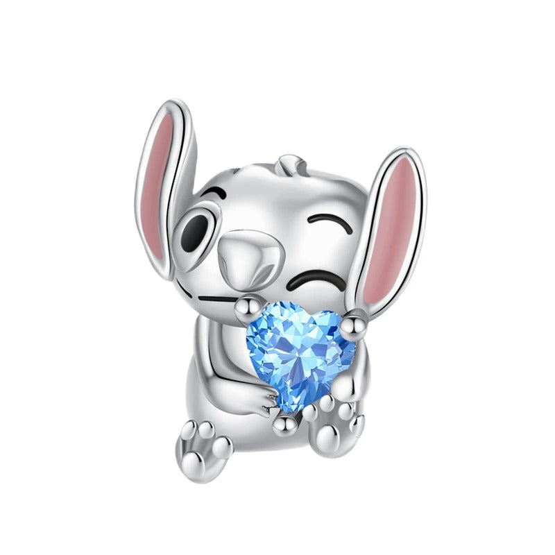 Stitch and Heart Charm