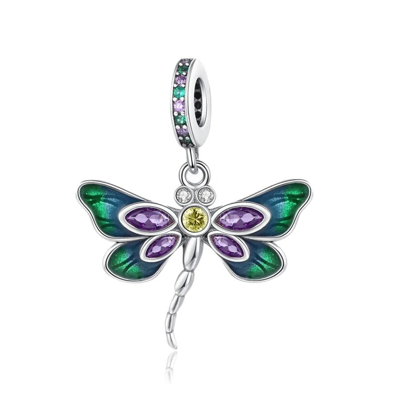 Green Dragonfly Charm