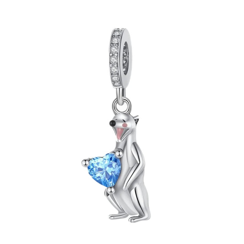 Kangaroo & Heart Charm