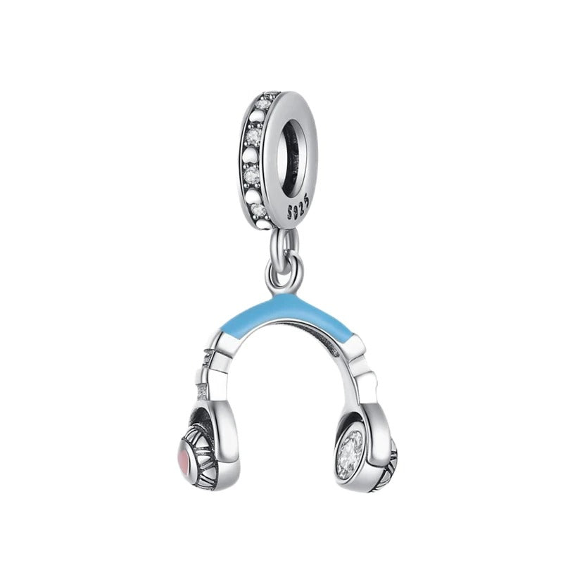 Blue Earphone Charms