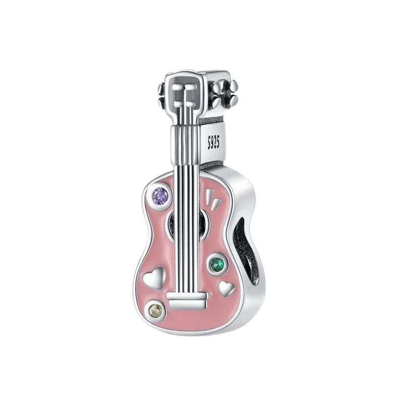 Pink Guitar Charm