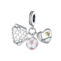 Thumbnail for Goalpost, Soccer Ball, and Heart Charm