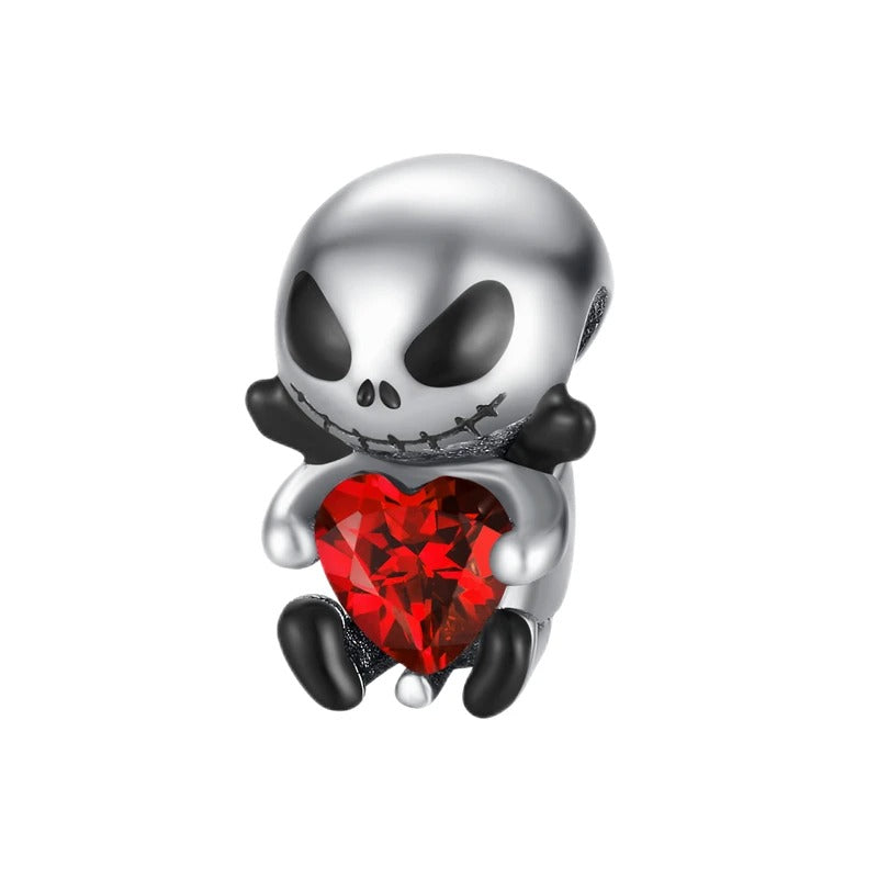 Jack Skellington and Red Heart Charm