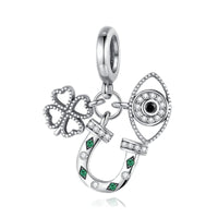 Thumbnail for Four-Leaf Clover, Horseshoe, and Nazar Eye Charm