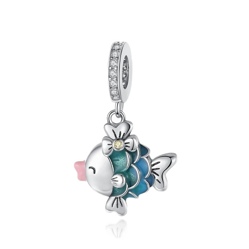 Blue Fish Charm