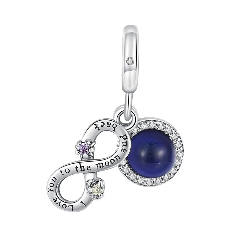 Infinity and Moon Charm