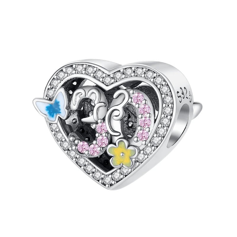 30th Birthday Heart Charm