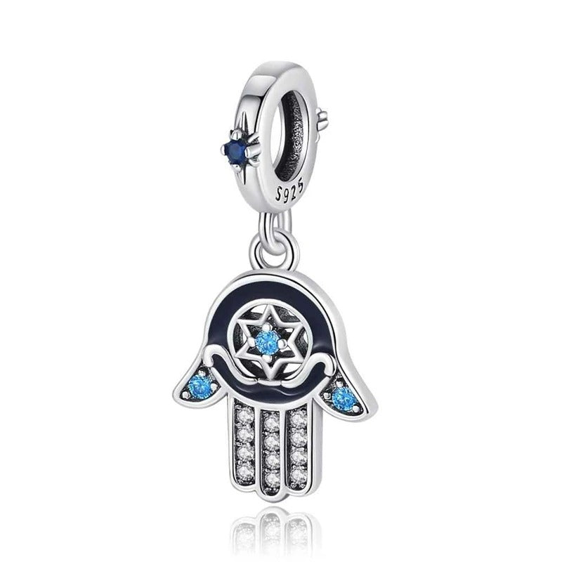 Hamsa Hand and Star Charm