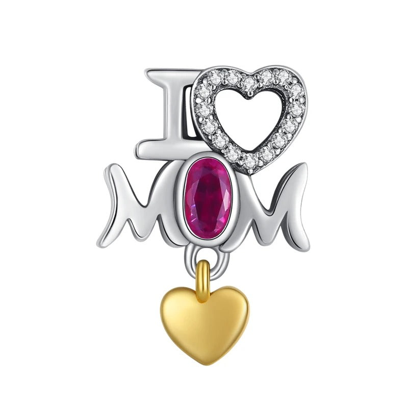 I Love You Mom Charm