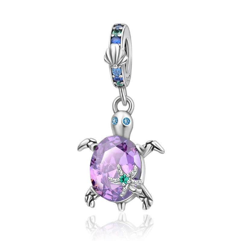 Purple Turtle Charm