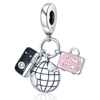 Thumbnail for Camera, Globe, and Suitcase Charm