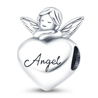 Thumbnail for Guardian Angel Heart Charm