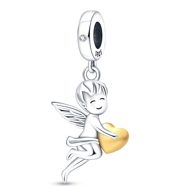 Guardian Angel with Heart Charm