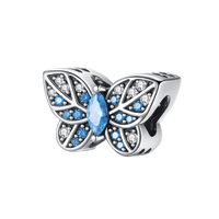 Thumbnail for Blue Stone Butterfly Charm