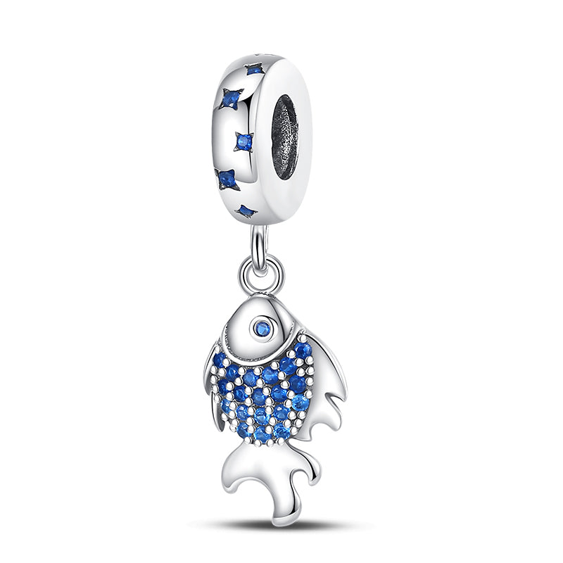 Blue Fish Charm