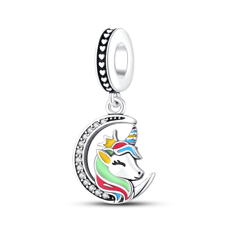 Diamond Luna Unicorn Charm