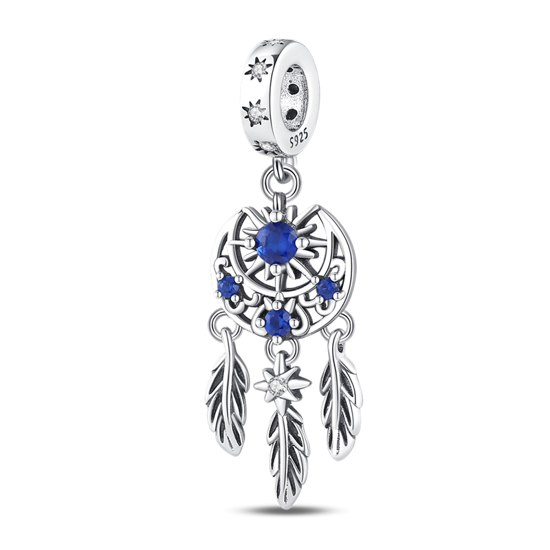 Blue Moon Dreamcatcher Charm