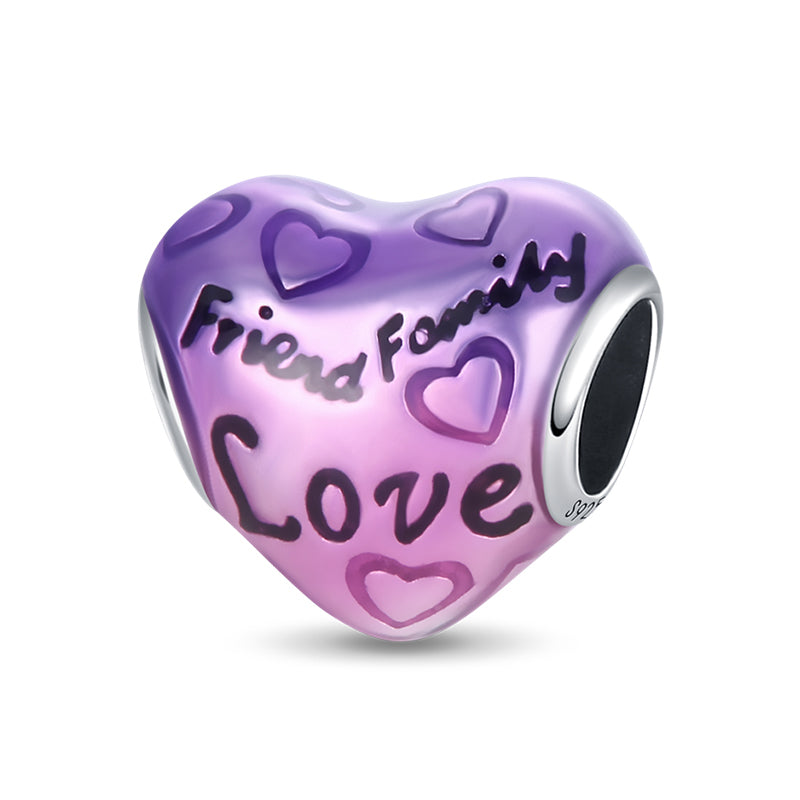 Heart "Friends and Family" Charm