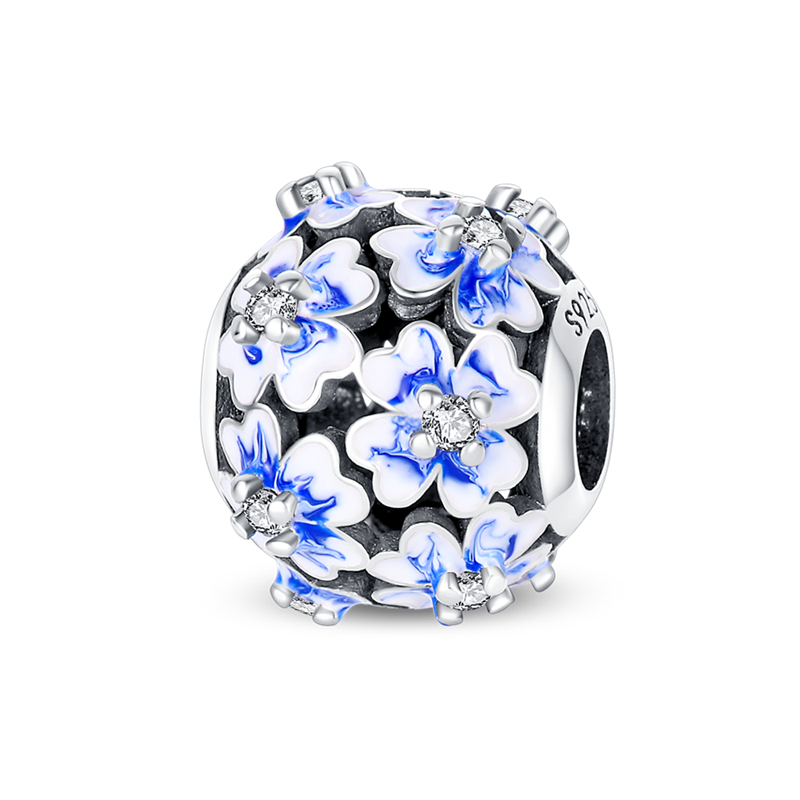 Blue Flowers Charm