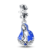 Thumbnail for Blue Virgin Mary Charm