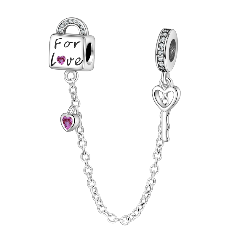 For Love Security Chain Charm