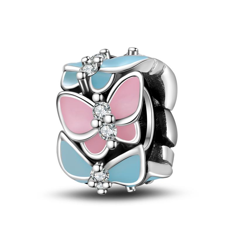 Forever Love Butterflies Charm