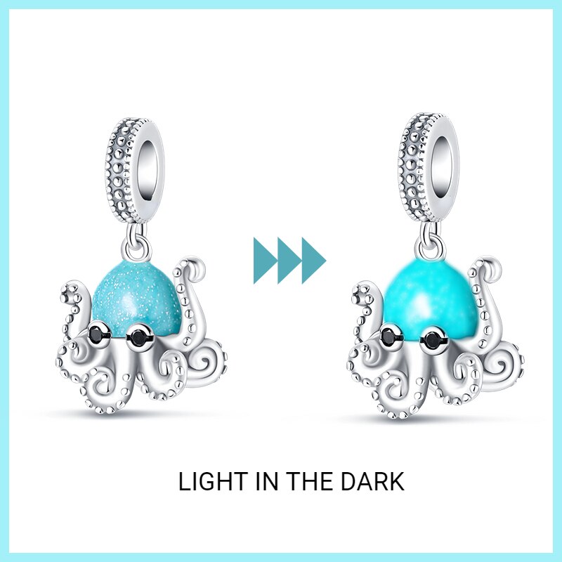 Glowing Octopus Charm