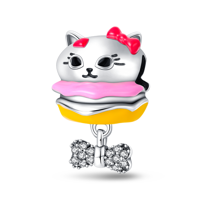 Kitty Burger Charm