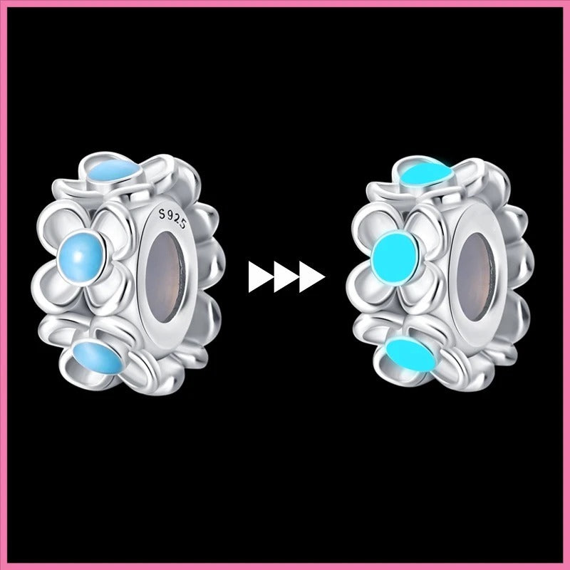 Fluorescent Flowers Bead Charm