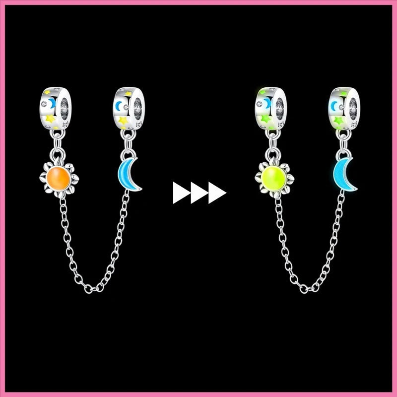 Fluorescent Sun and Moon Safety Chain