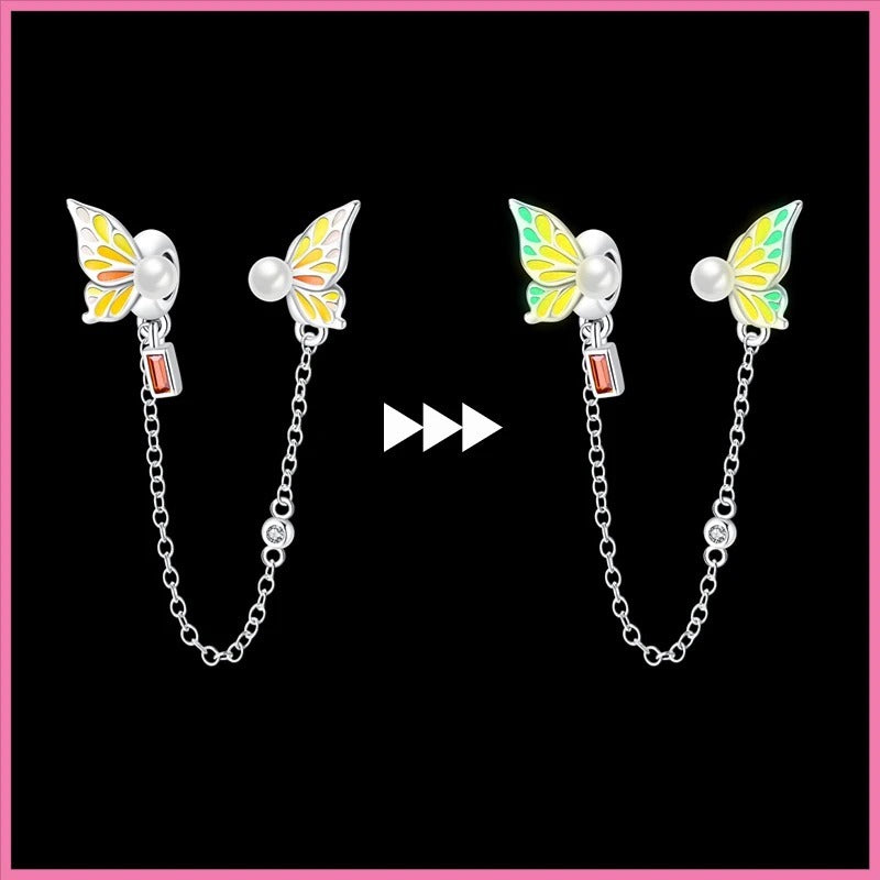 Fluorescent Butterfly Wings Safety Chain