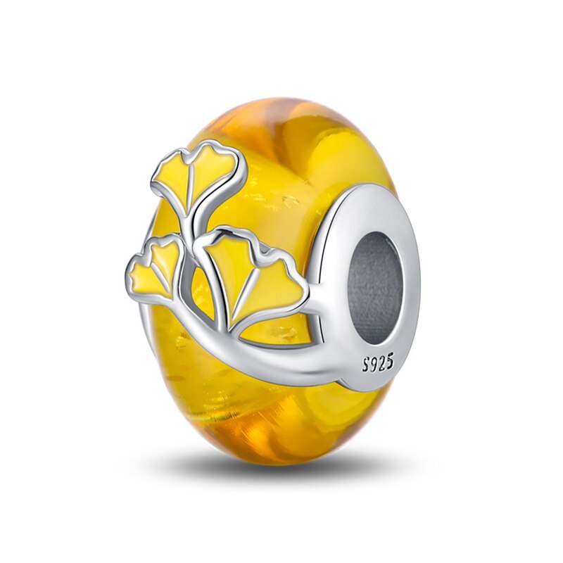 Yellow Tree Bead Charm