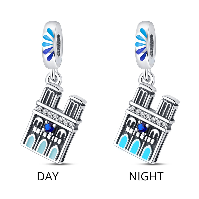 Fluorescent Notre Dame Cathedral Charm