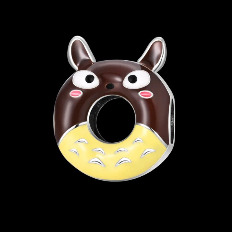 Chocolate Bear Donut Charm