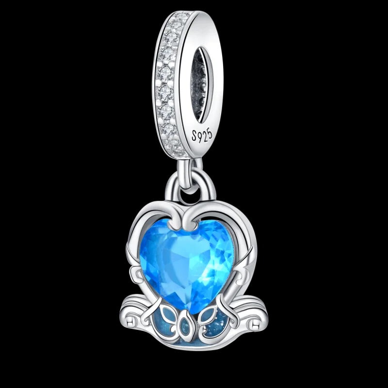 Classic Blue Heart Charm