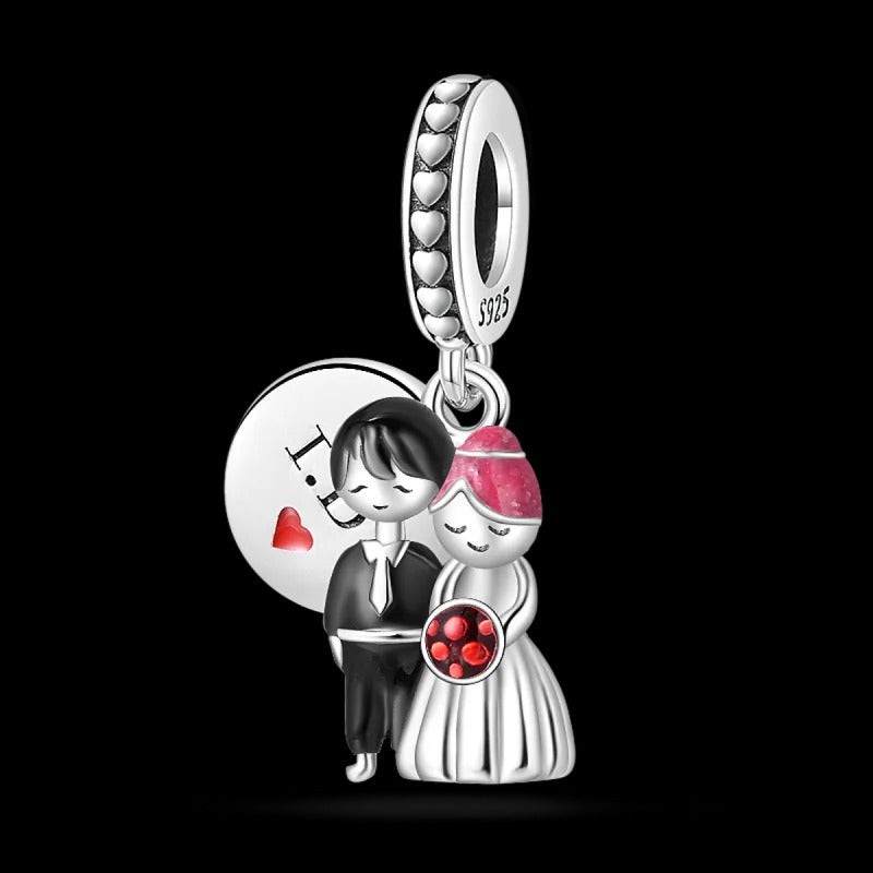 "Wedding Couple Amulet" Charm