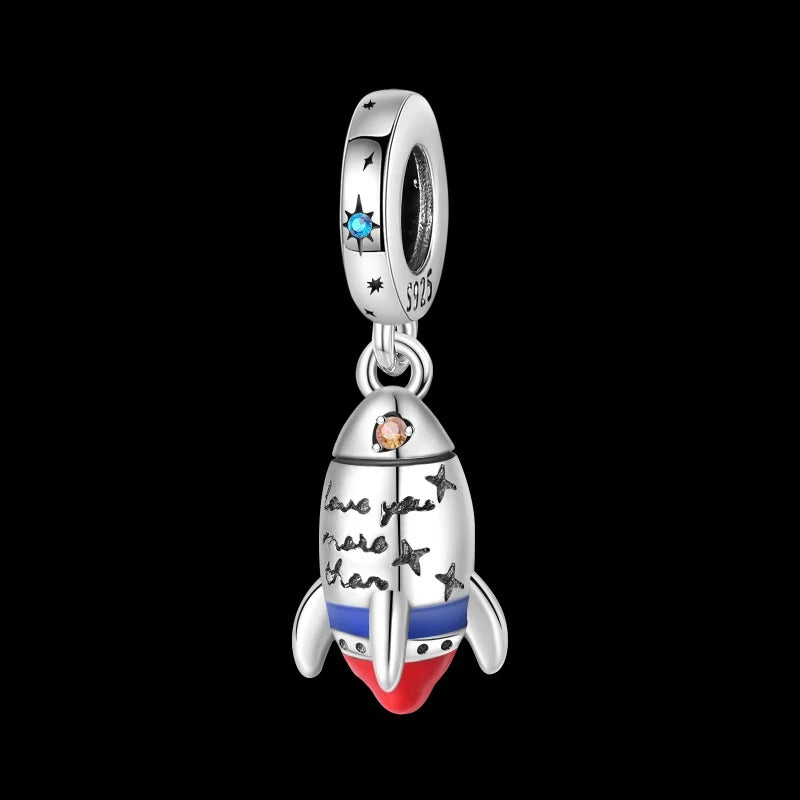 Space Rocket Charm