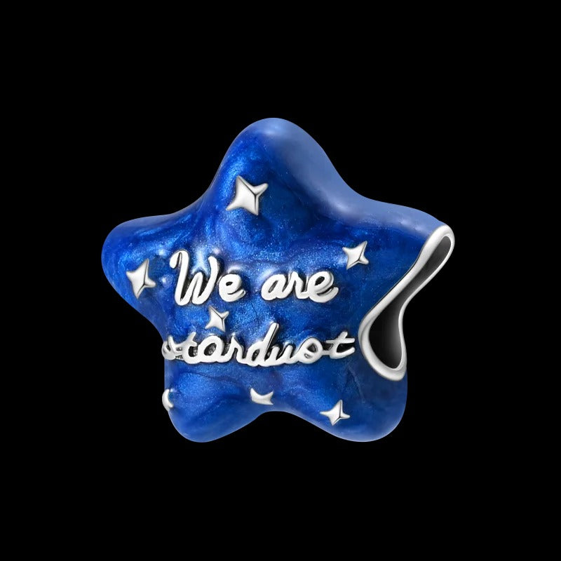 Space Star Charm "We Are Stardust"