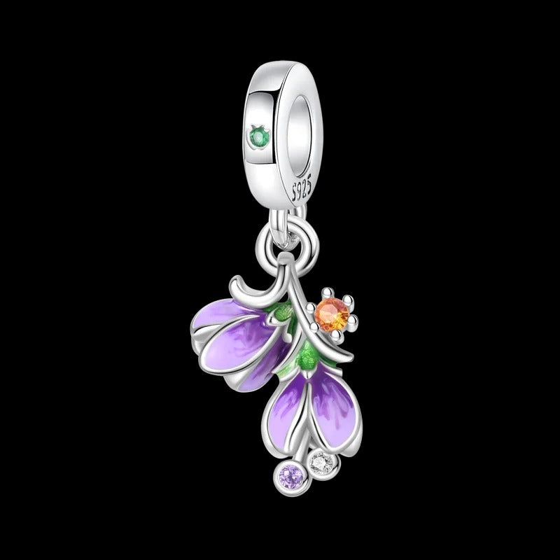 Violet Tulips Charm