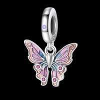 Thumbnail for Shining Pink Butterfly Charm