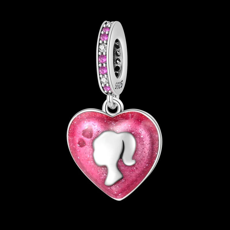 Heart Girl Charm Inspired by Barbie