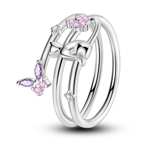 Kitty & Butterfly Ring